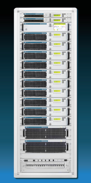 GYRUS 20KW/10 es un amplificador de RF: es un amplificador de FM de alta eficiencia enfriado por aire para aplicaciones de radio, TV, científicas, médicas, industriales y militares