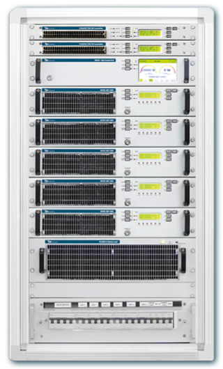 GYRUS 10KW/5 es un amplificador de RF: es un amplificador de FM de alta eficiencia enfriado por aire para aplicaciones de radio, TV, científicas, médicas, industriales y militares