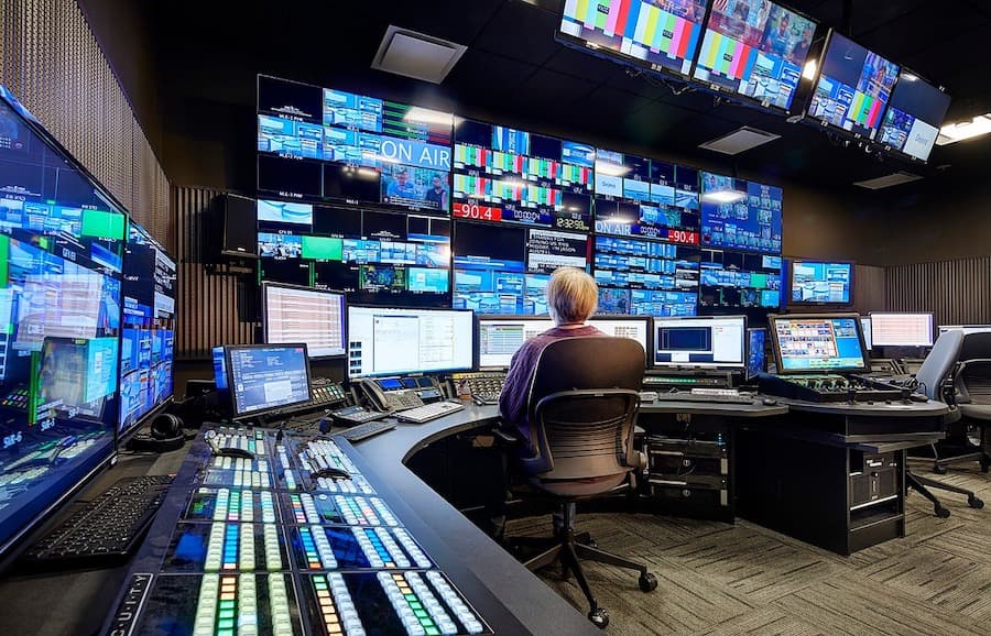 estudio de producción de televisión