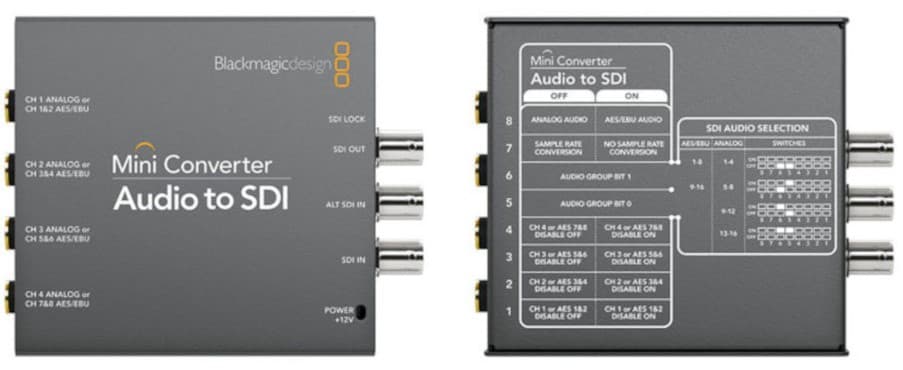 Convertisseur audio-SDI par Blackmagic Design