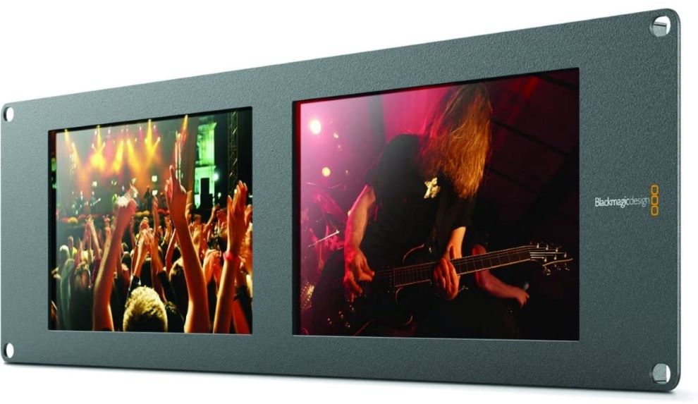 Monitores SmartView Duo de Blackmagic Design, vista frontal