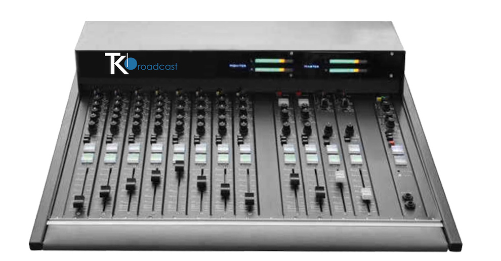 console mixage de audio M16 teko broadcast front