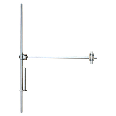 FM Antenna Aluminium-Wideband 88-108 Mhz, dipole vertical polaritation, max input power 800W, input connector N female, Brackets included - Gain 2dBd 