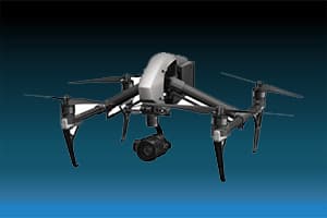 drone professionnel avec caméra vidéo