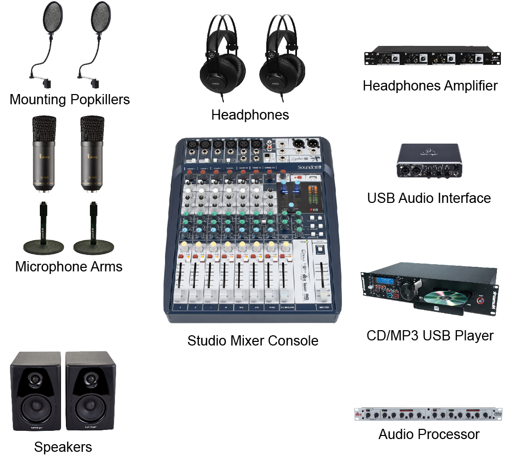 on air 2K soundcraft - radio studio package - teko broadcast