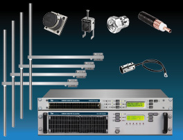 Package  2kW FM Transmitter with 4 Bay Dipole FM Antenna and Accessories - Wide Band - Stainless