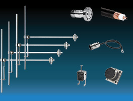 paquet 4 baies dipôle fm antenne et accessoires large bande aluminium max puissance 5kw