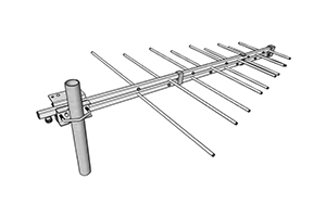 stl antenne pour liaison faisceau log 230mhz 470mhz miniature